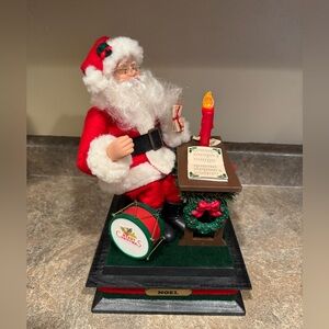1993 Holiday Creations Santa Checking The List Musical Lighted Vintage Works